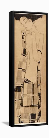 Standing Girl, C.1908-09-Egon Schiele-Framed Stretched Canvas