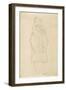 Standing Girl in Coat 2-Gustav Klimt-Framed Giclee Print