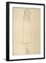 Standing Girl in Coat-Gustav Klimt-Framed Giclee Print