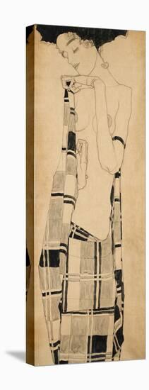 Standing Girl-Egon Schiele-Stretched Canvas