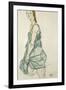 Standing Girl-Egon Schiele-Framed Giclee Print