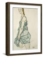 Standing Girl-Egon Schiele-Framed Giclee Print