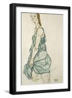 Standing Girl-Egon Schiele-Framed Giclee Print