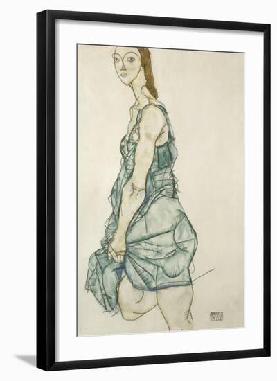 Standing Girl-Egon Schiele-Framed Giclee Print
