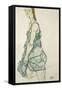 Standing Girl-Egon Schiele-Framed Stretched Canvas