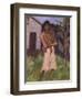 Standing Gypsy with Children; Stehende Zigeunerin Mit Kind, 1927-Otto Muller or Mueller-Framed Giclee Print