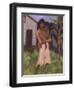 Standing Gypsy with Children; Stehende Zigeunerin Mit Kind, 1927-Otto Muller or Mueller-Framed Giclee Print