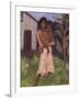 Standing Gypsy with Children; Stehende Zigeunerin Mit Kind, 1927-Otto Muller or Mueller-Framed Giclee Print