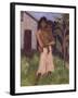 Standing Gypsy with Children; Stehende Zigeunerin Mit Kind, 1927-Otto Muller or Mueller-Framed Giclee Print