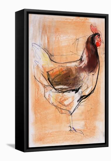 Standing Hen, 1998-Mark Adlington-Framed Stretched Canvas
