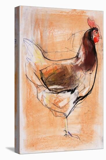 Standing Hen, 1998-Mark Adlington-Stretched Canvas