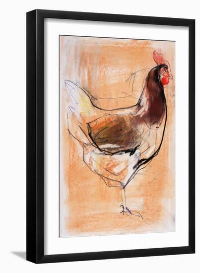Standing Hen, 1998-Mark Adlington-Framed Giclee Print