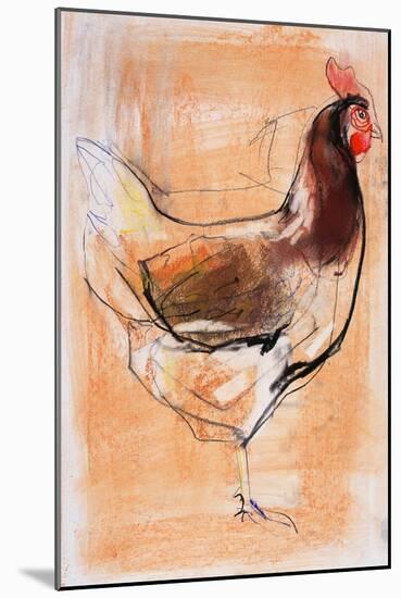 Standing Hen, 1998-Mark Adlington-Mounted Giclee Print