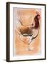 Standing Hen, 1998-Mark Adlington-Framed Giclee Print