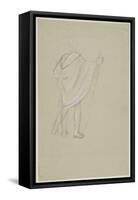 Standing Indian (Graphite Pencil on Paper)-Thomas Cole-Framed Stretched Canvas