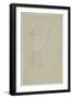 Standing Indian (Graphite Pencil on Paper)-Thomas Cole-Framed Giclee Print