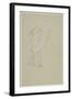 Standing Indian (Graphite Pencil on Paper)-Thomas Cole-Framed Giclee Print