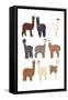 Standing Llamas in Glasses-Hanna Melin-Framed Stretched Canvas