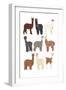 Standing Llamas in Glasses-Hanna Melin-Framed Art Print