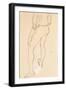 Standing Male Nude, 1913-Egon Schiele-Framed Giclee Print