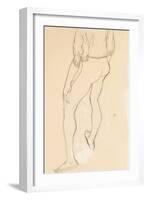 Standing Male Nude, 1913-Egon Schiele-Framed Giclee Print