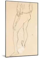 Standing Male Nude, 1913-Egon Schiele-Mounted Giclee Print