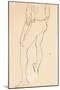 Standing Male Nude, 1913-Egon Schiele-Mounted Giclee Print