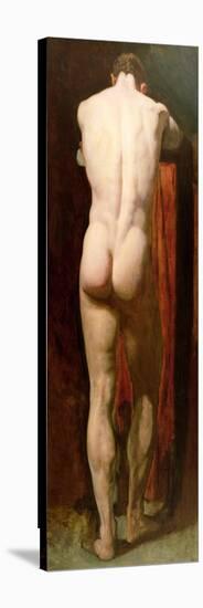 Standing Male Nude-William Etty-Stretched Canvas