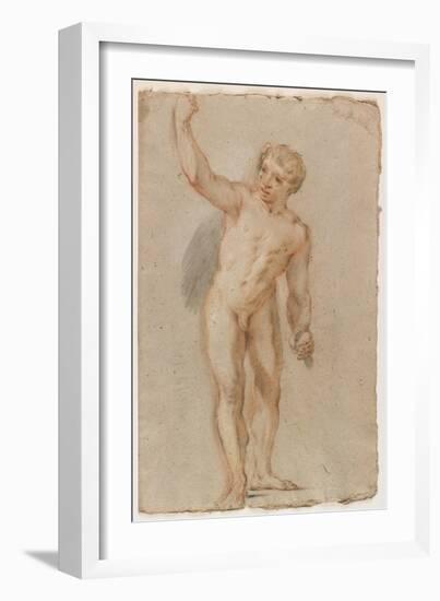 Standing Male Nude-Benedetto Luti-Framed Giclee Print