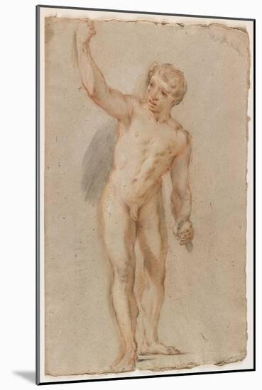 Standing Male Nude-Benedetto Luti-Mounted Giclee Print