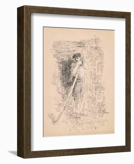 Standing Male Peasant, c.1878-Edward Moran-Framed Giclee Print