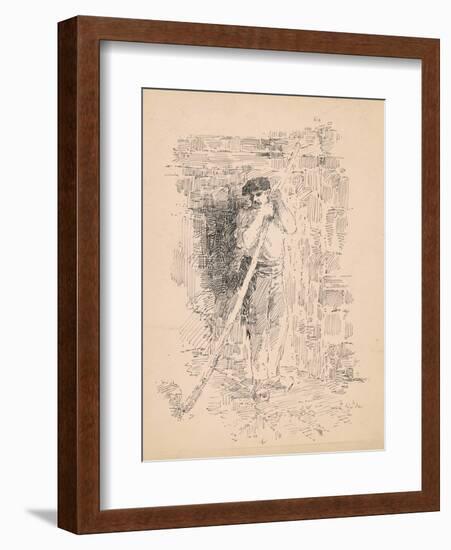 Standing Male Peasant, c.1878-Edward Moran-Framed Giclee Print