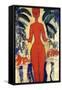 Standing Nude, 1913 (Oil on Board)-Amedeo Modigliani-Framed Stretched Canvas