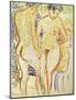 Standing Nude Couple-Ernst Ludwig Kirchner-Mounted Art Print