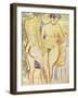 Standing Nude Couple-Ernst Ludwig Kirchner-Framed Art Print