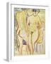 Standing Nude Couple-Ernst Ludwig Kirchner-Framed Art Print