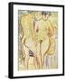 Standing Nude Couple-Ernst Ludwig Kirchner-Framed Art Print