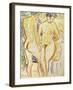 Standing Nude Couple-Ernst Ludwig Kirchner-Framed Art Print