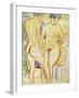 Standing Nude Couple-Ernst Ludwig Kirchner-Framed Art Print