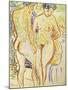 Standing Nude Couple-Ernst Ludwig Kirchner-Mounted Art Print