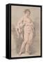 Standing Nude Female-François Boucher-Framed Stretched Canvas
