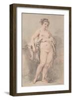 Standing Nude Female-François Boucher-Framed Giclee Print