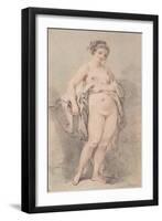 Standing Nude Female-François Boucher-Framed Giclee Print