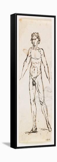 Standing Nude Male-Pelagio Palagi-Framed Stretched Canvas