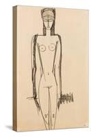 Standing Nude; Nu Debout, C.1910-1911-Amedeo Modigliani-Stretched Canvas