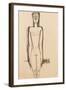 Standing Nude; Nu Debout, C.1910-1911-Amedeo Modigliani-Framed Giclee Print