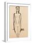 Standing Nude; Nu Debout, C.1910-1911-Amedeo Modigliani-Framed Giclee Print