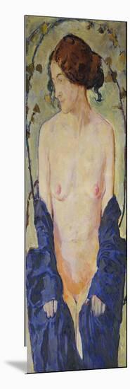 Standing Nude with Blue Robe, circa 1900-Kolomon Moser-Mounted Giclee Print