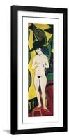 Standing Nude with Hat-Ernst Ludwig Kirchner-Framed Premium Giclee Print