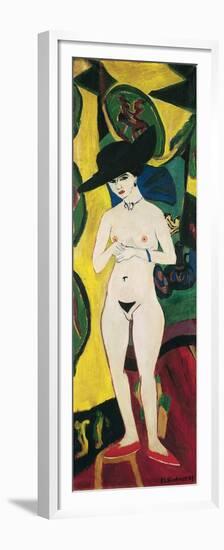 Standing Nude with Hat-Ernst Ludwig Kirchner-Framed Premium Giclee Print